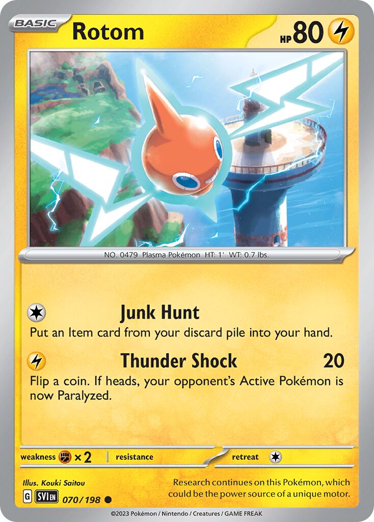 Rotom 070/258 — Scarlet & Violet (English Pokémon TCG card)