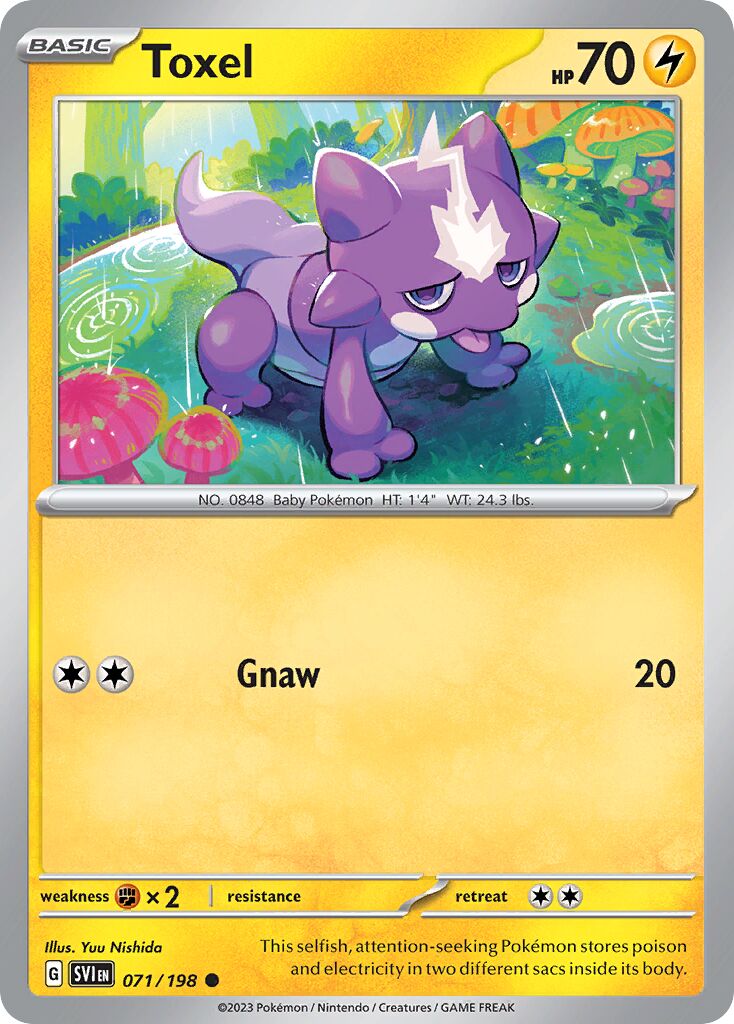 Toxel 071/258 — Scarlet & Violet (English Pokémon TCG card)