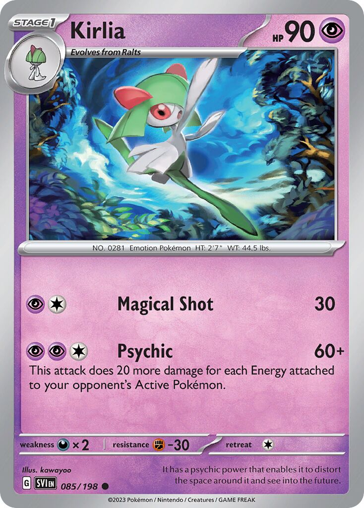 Kirlia 085/258 — Scarlet & Violet (English Pokémon TCG card)