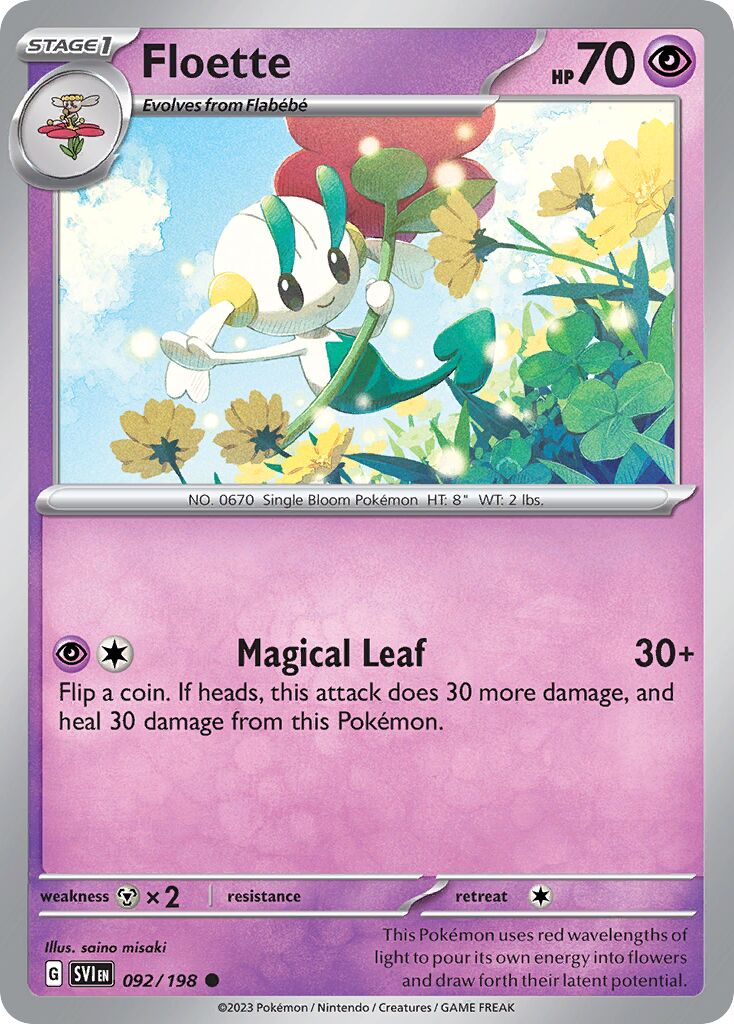 Floette 092/258 — Scarlet & Violet (English Pokémon TCG card)