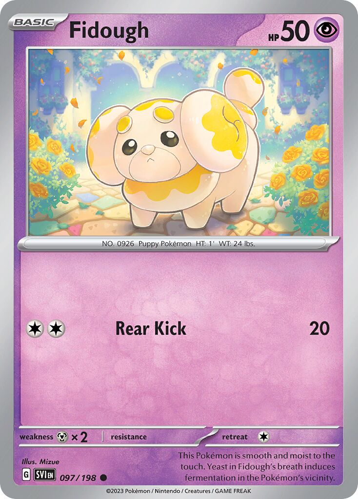 Fidough 097/258 — Scarlet & Violet (English Pokémon TCG card)