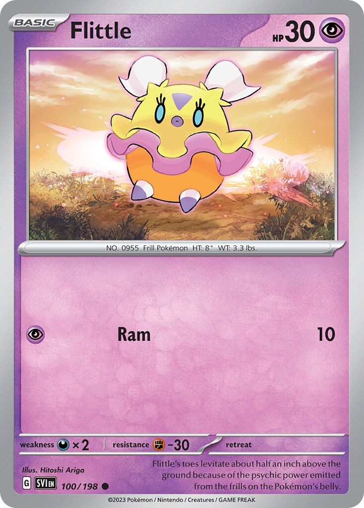 Flittle 100/258 — Scarlet & Violet (English Pokémon TCG card)