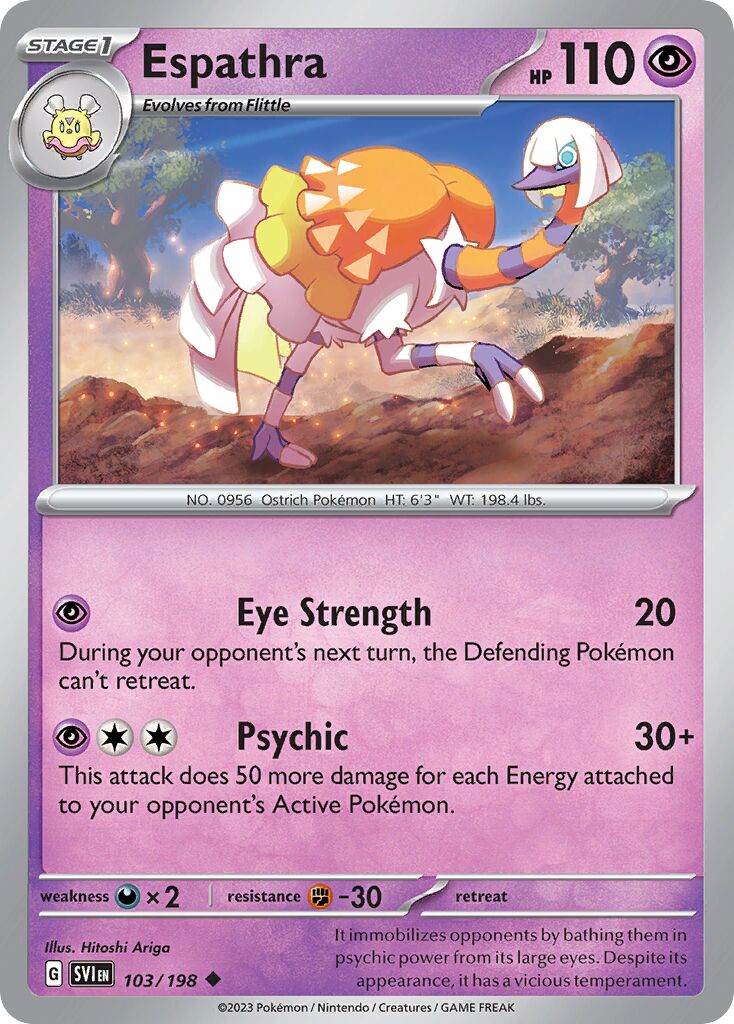 Espathra 103/258 — Scarlet & Violet (English Pokémon TCG card)