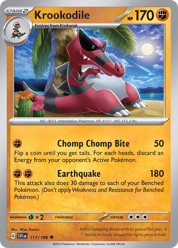 Krookodile 117/258 — Scarlet & Violet (English Pokémon TCG card)