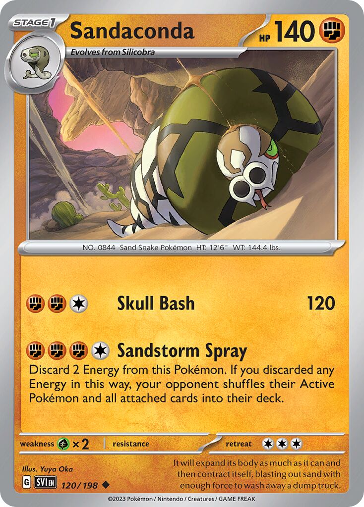 Sandaconda 120/258 — Scarlet & Violet (English Pokémon TCG card)