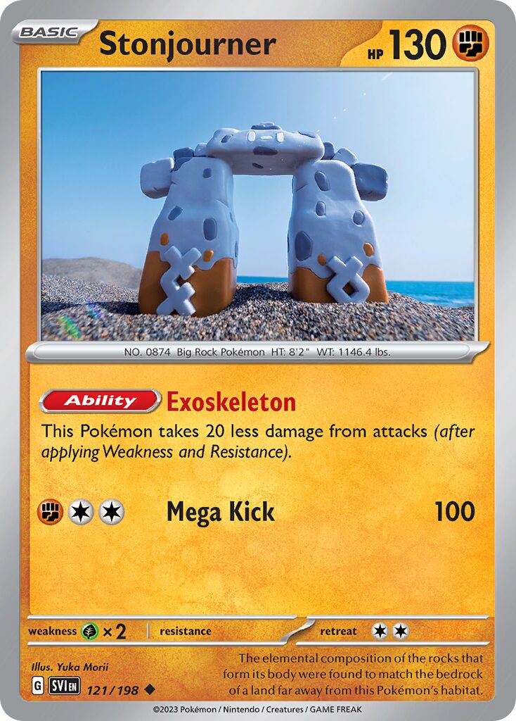 Stonjourner 121/258 — Scarlet & Violet (English Pokémon TCG card)