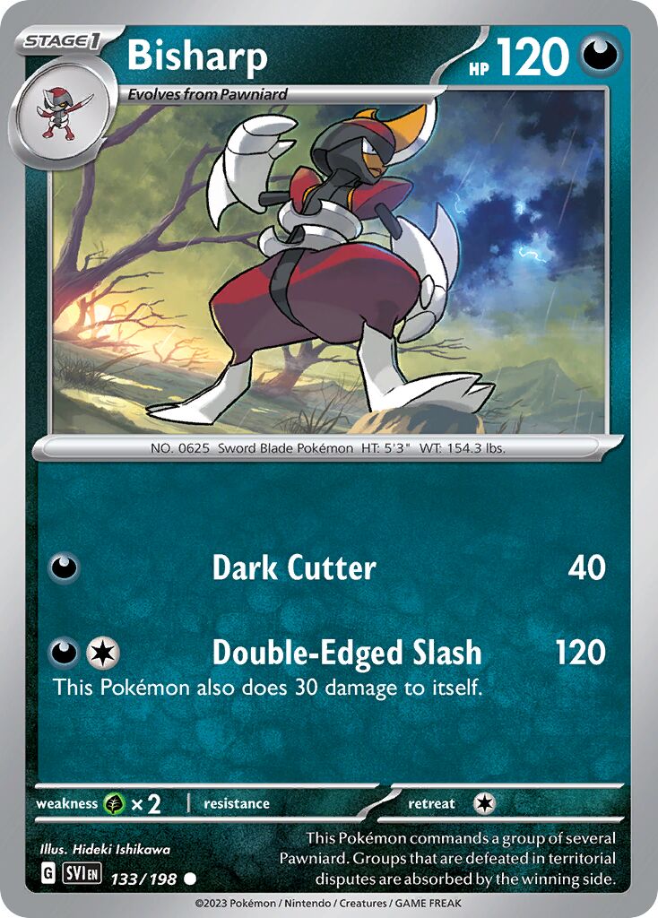 Bisharp 133/258 — Scarlet & Violet (English Pokémon TCG card)