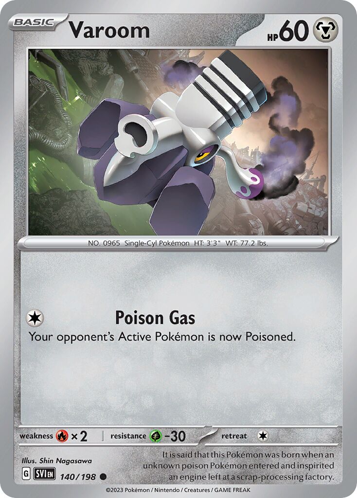 Varoom 140/258 — Scarlet & Violet (English Pokémon TCG card)