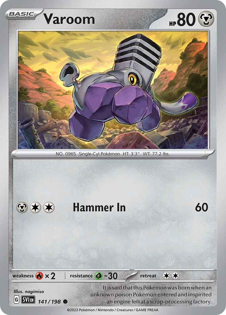 Varoom 141/258 — Scarlet & Violet (English Pokémon TCG card)