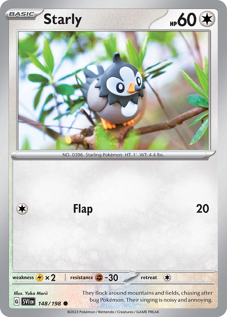 Starly 148/258 — Scarlet & Violet (English Pokémon TCG card)