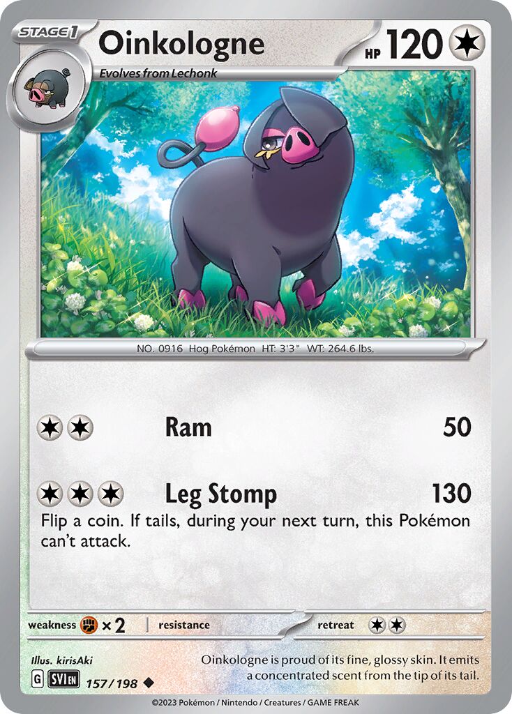 Oinkologne 157/258 — Scarlet & Violet (English Pokémon TCG card)