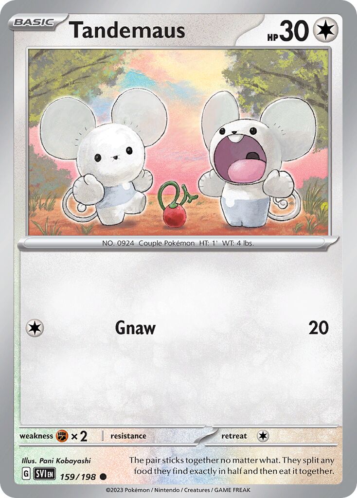Tandemaus 159/258 — Scarlet & Violet (English Pokémon TCG card)