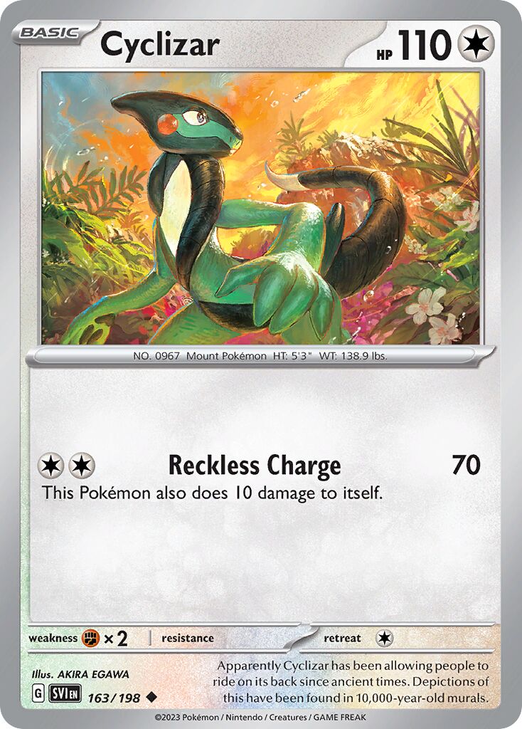 Cyclizar 163/258 — Scarlet & Violet (English Pokémon TCG card)