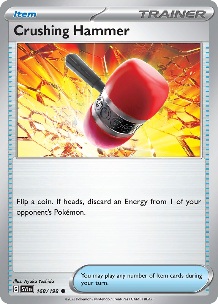 Crushing Hammer 168/258 — Scarlet & Violet (English Pokémon TCG card)