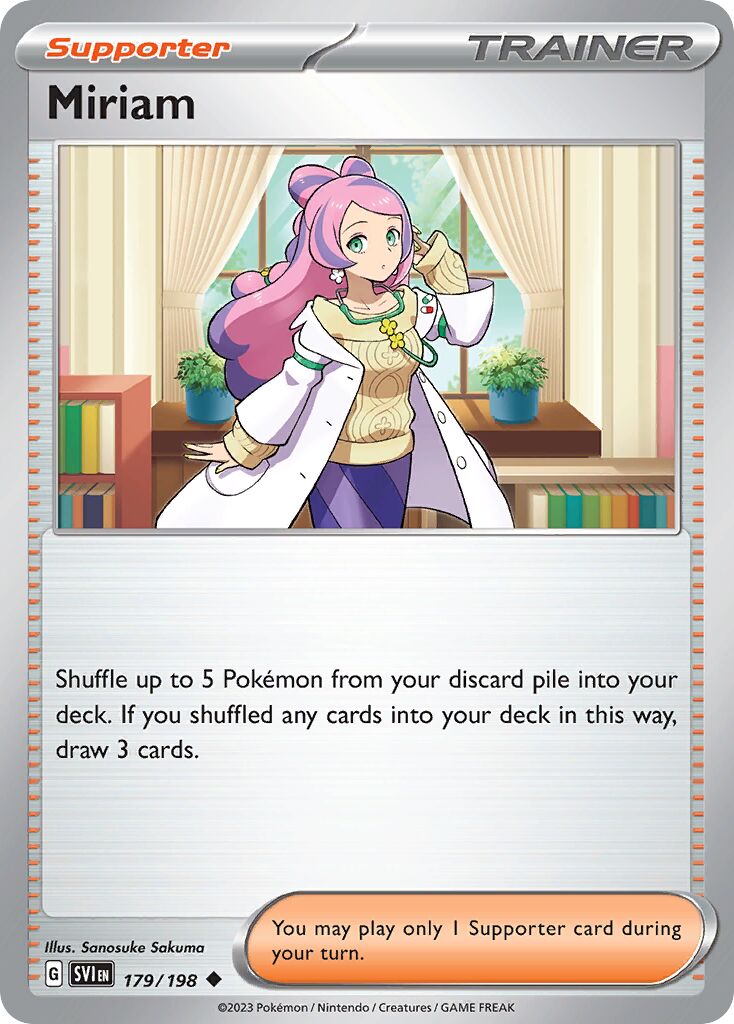 Miriam 179/258 — Scarlet & Violet (English Pokémon TCG card)