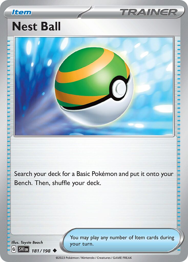 Nest Ball 181/258 — Scarlet & Violet (English Pokémon TCG card)