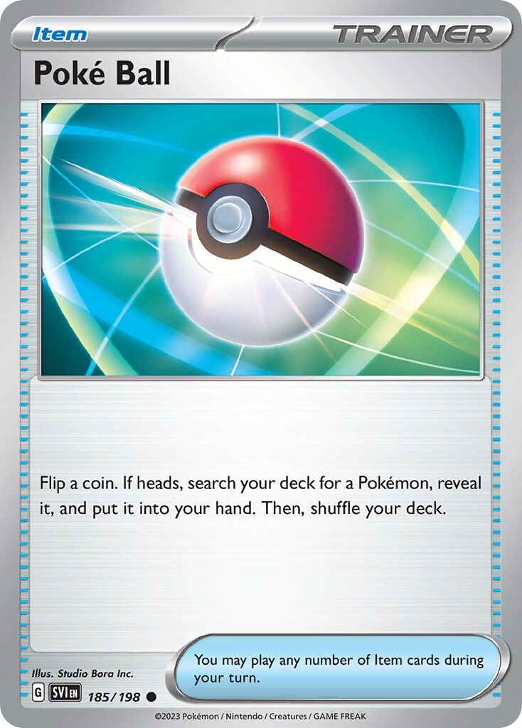 Poké Ball 185/258 — Scarlet & Violet (English Pokémon TCG card)