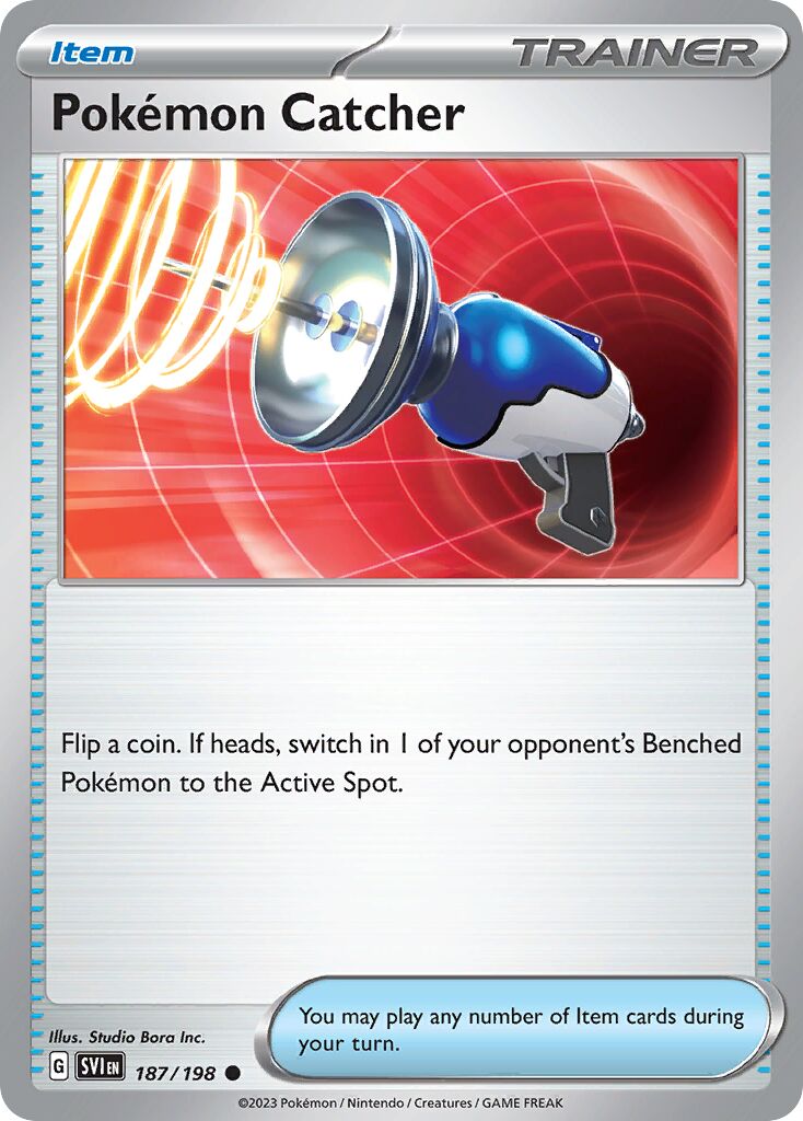 Pokémon Catcher 187/258 — Scarlet & Violet (English Pokémon TCG card)