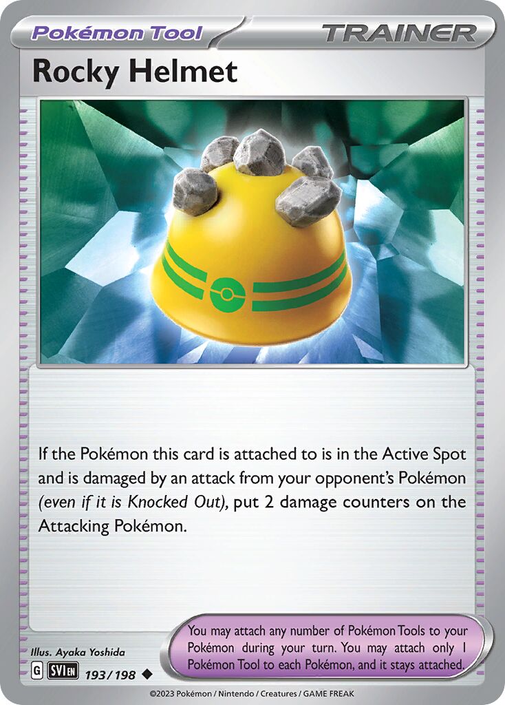 Rocky Helmet 193/258 — Scarlet & Violet (English Pokémon TCG card)