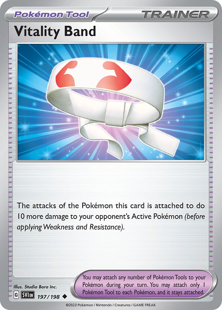 Vitality Band 197/258 — Scarlet & Violet (English Pokémon TCG card)