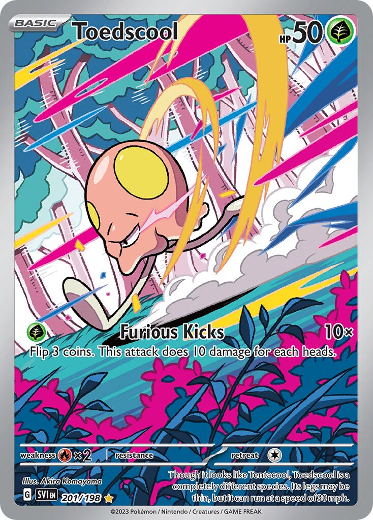 Toedscool 201/258 — Scarlet & Violet (English Pokémon TCG card)