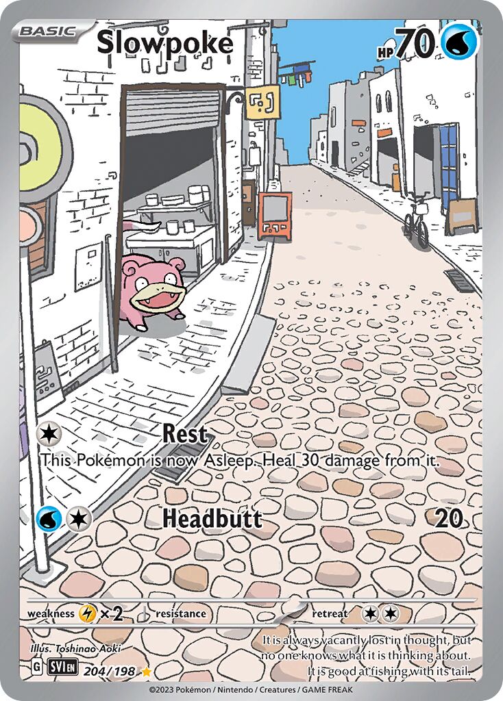 Slowpoke 204/258 — Scarlet & Violet (English Pokémon TCG card)