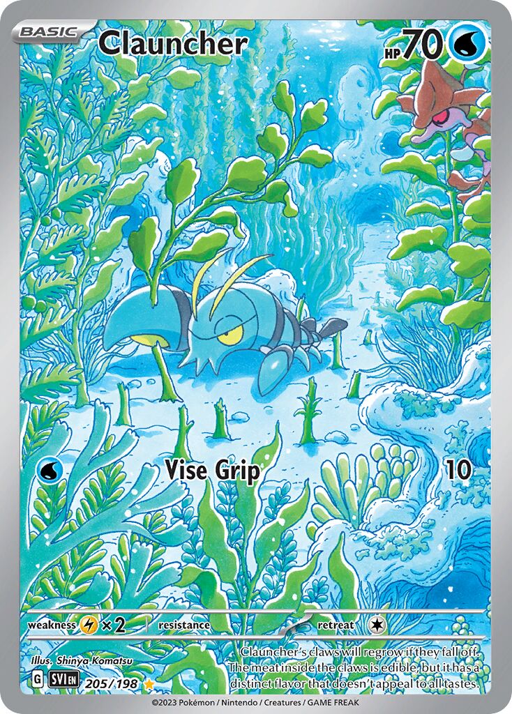 Clauncher 205/258 — Scarlet & Violet (English Pokémon TCG card)
