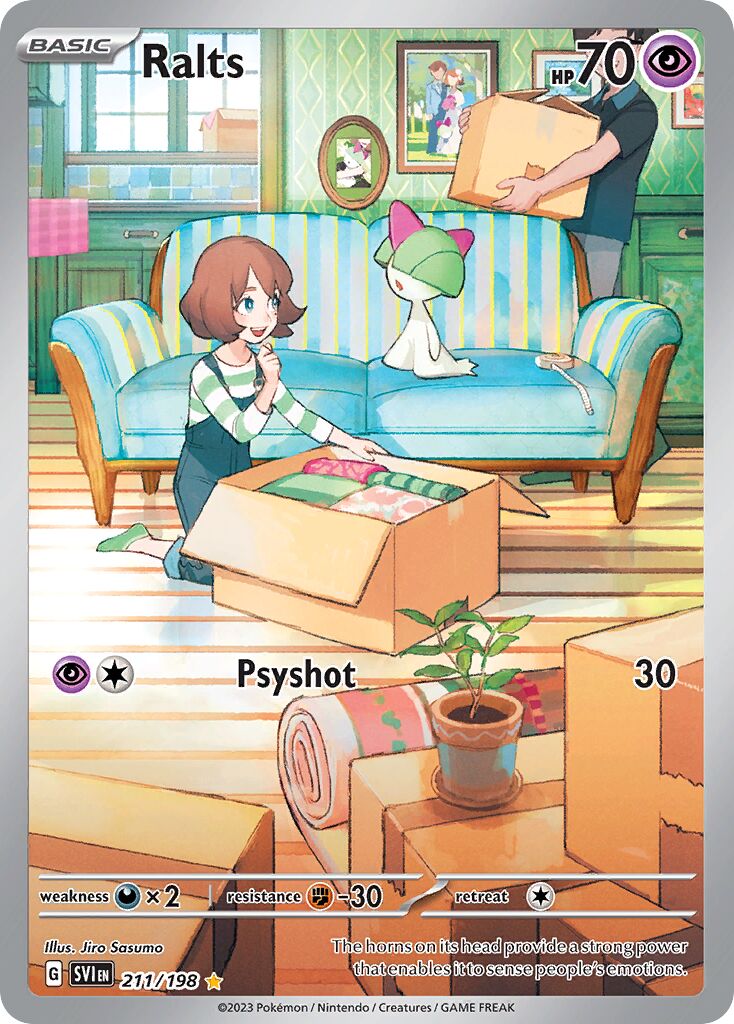 Ralts 211/258 — Scarlet & Violet (English Pokémon TCG card)