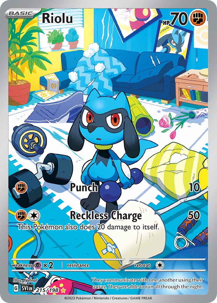 Riolu 215/258 — Scarlet & Violet (English Pokémon TCG card)