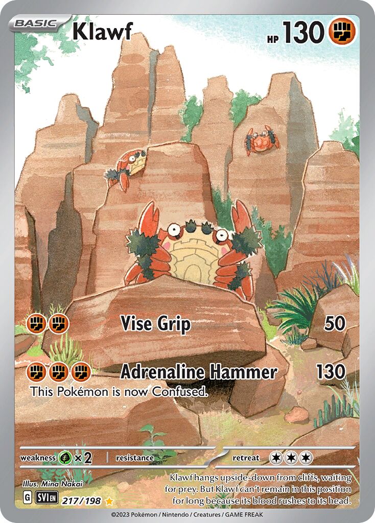 Klawf 217/258 — Scarlet & Violet (English Pokémon TCG card)