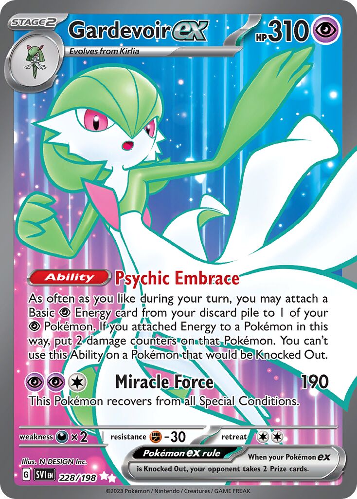 Gardevoir ex 228/258 — Scarlet & Violet (English Pokémon TCG card)