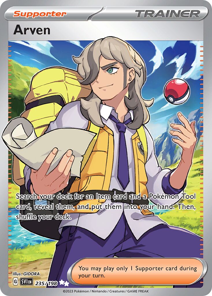 Arven 235/258 — Scarlet & Violet (English Pokémon TCG card)