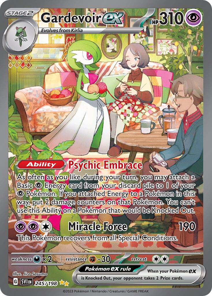 Gardevoir ex 245/258 — Scarlet & Violet (English Pokémon TCG card)