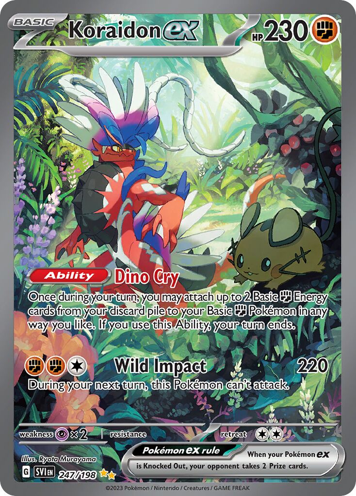 Koraidon ex 247/258 — Scarlet & Violet (English Pokémon TCG card)