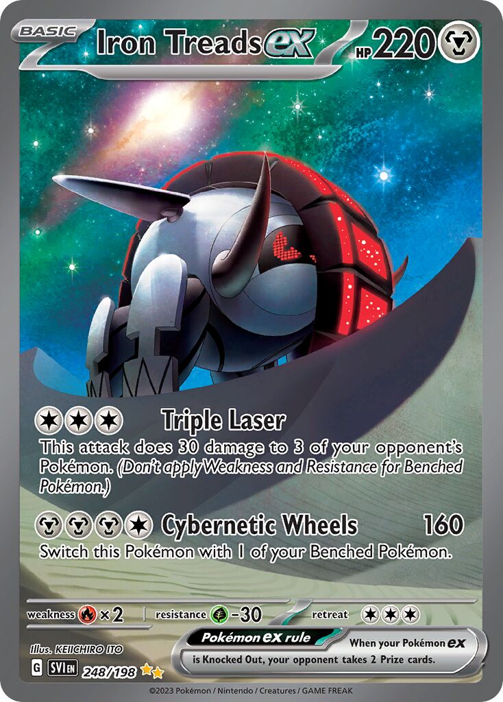 Iron Treads ex 248/258 — Scarlet & Violet (English Pokémon TCG card)