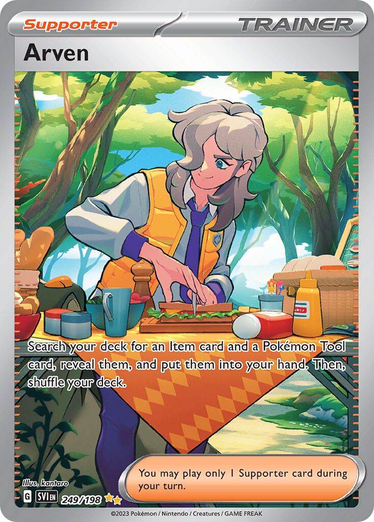 Arven 249/258 — Scarlet & Violet (English Pokémon TCG card)