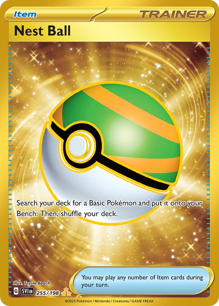 Nest Ball 255/258 — Scarlet & Violet (English Pokémon TCG card)