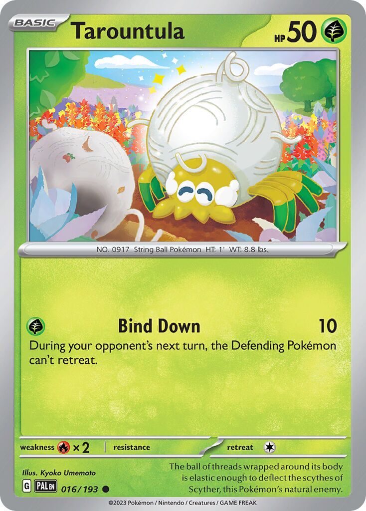 Tarountula 016/279 — Paldea Evolved (English Pokémon TCG card)
