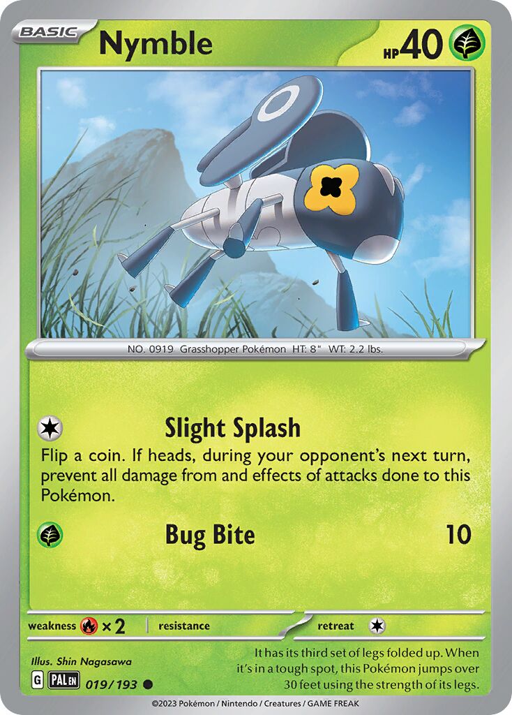 Nymble 019/279 — Paldea Evolved (English Pokémon TCG card)