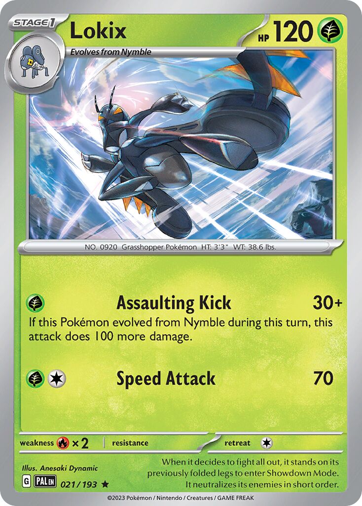 Lokix 021/279 — Paldea Evolved (English Pokémon TCG card)