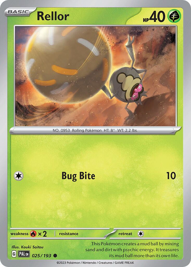 Rellor 025/279 — Paldea Evolved (English Pokémon TCG card)