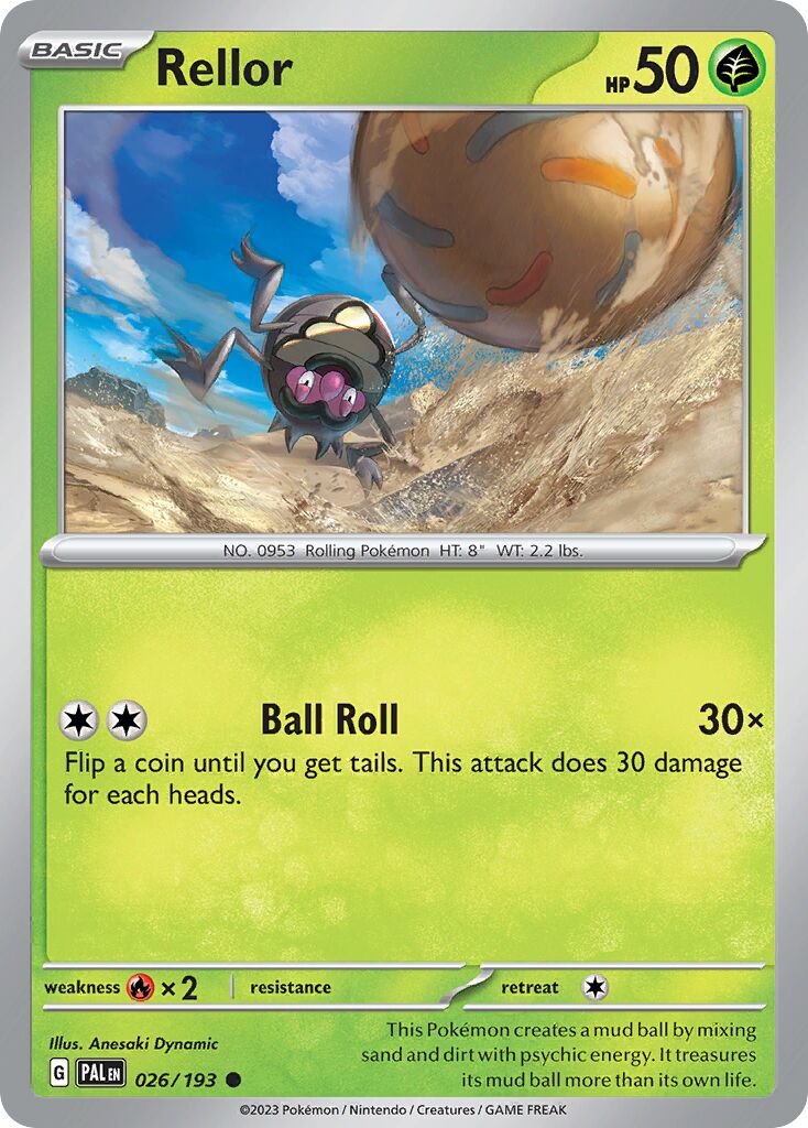 Rellor 026/279 — Paldea Evolved (English Pokémon TCG card)