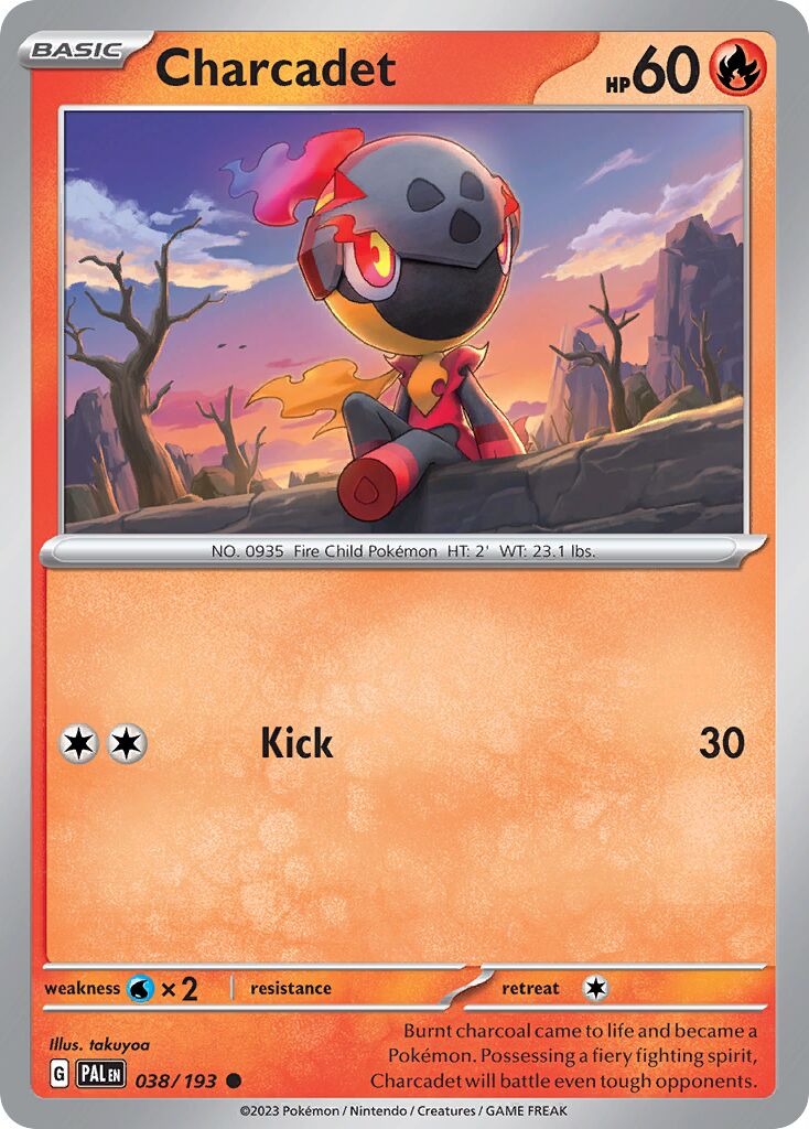 Charcadet 038/279 — Paldea Evolved (English Pokémon TCG card)