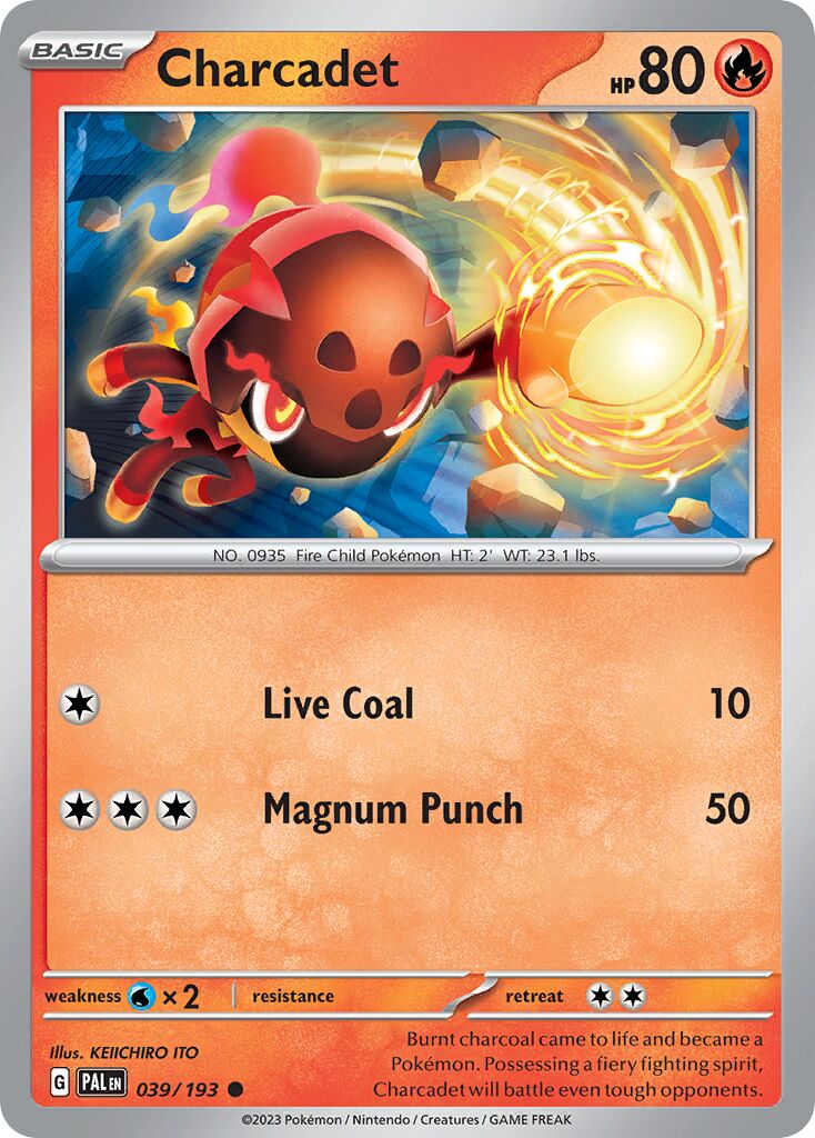Charcadet 039/279 — Paldea Evolved (English Pokémon TCG card)
