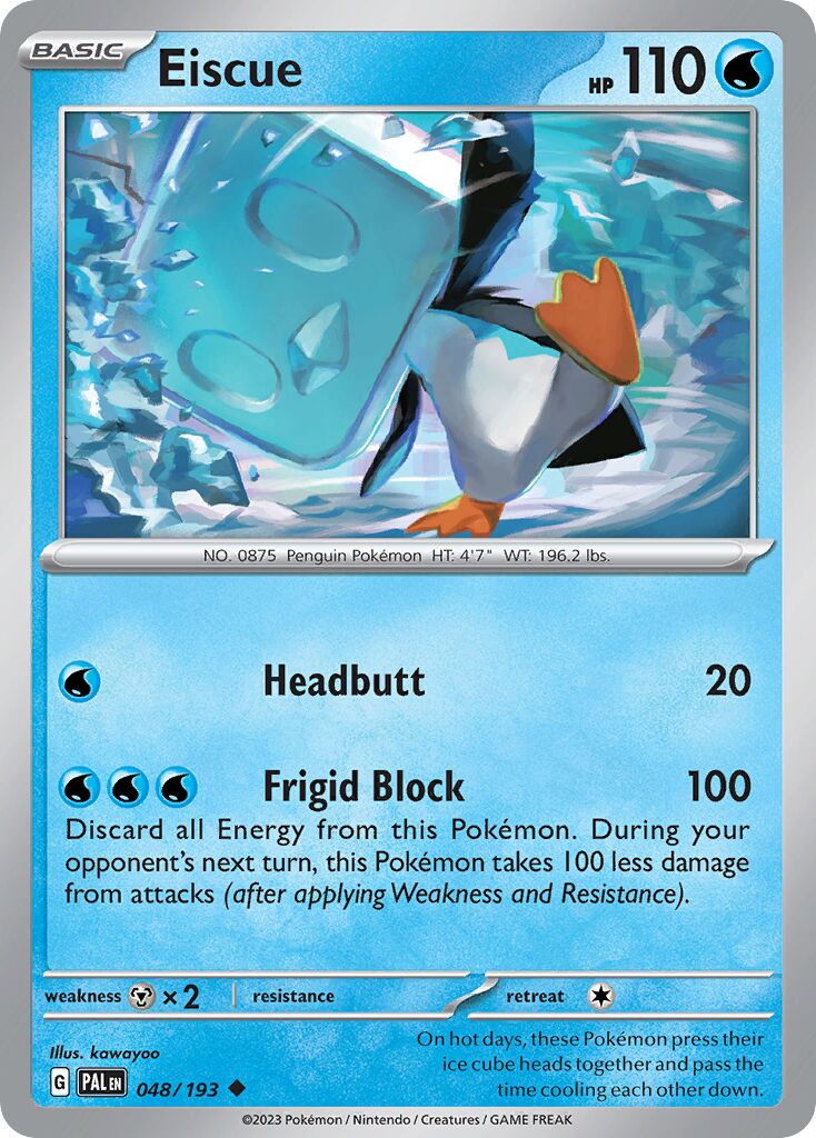 Eiscue 048/279 — Paldea Evolved (English Pokémon TCG card)