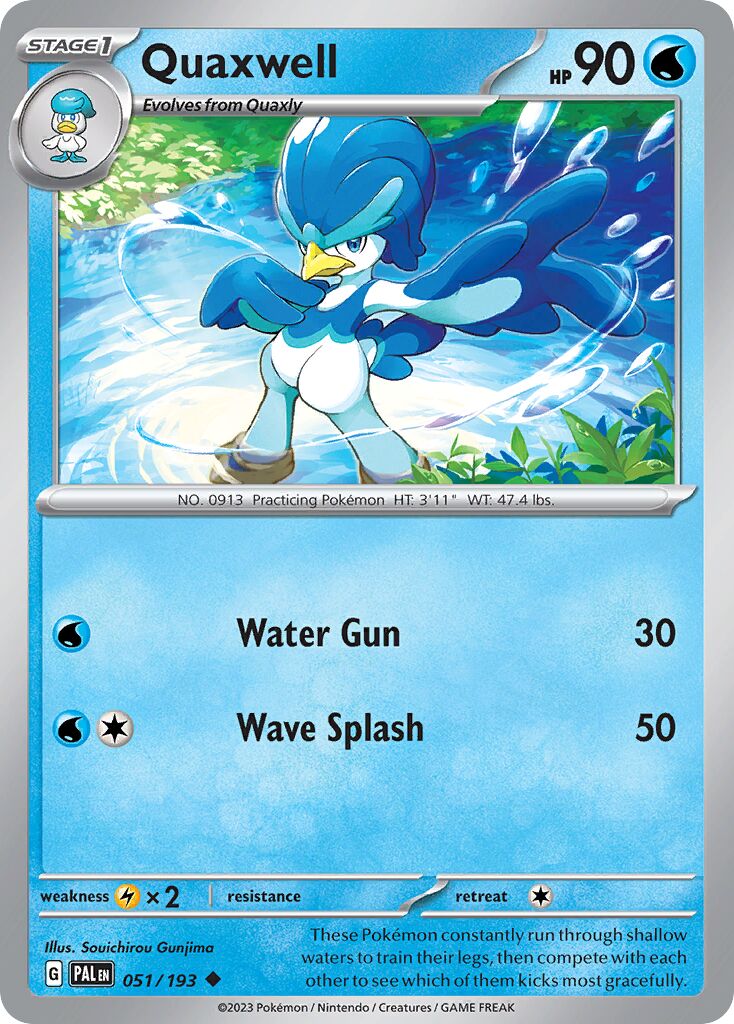 Quaxwell 051/279 — Paldea Evolved (English Pokémon TCG card)