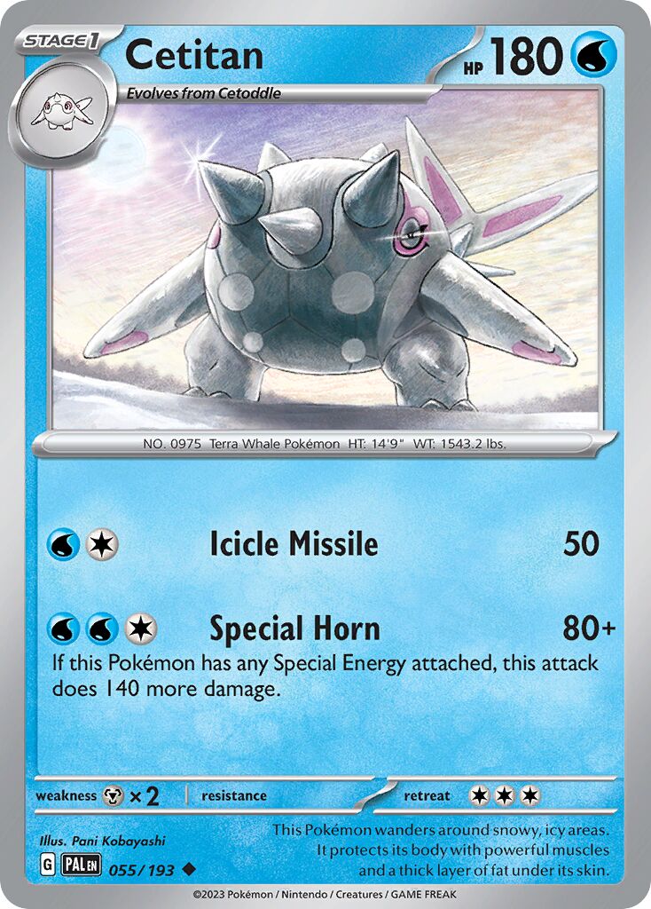 Cetitan 055/279 — Paldea Evolved (English Pokémon TCG card)