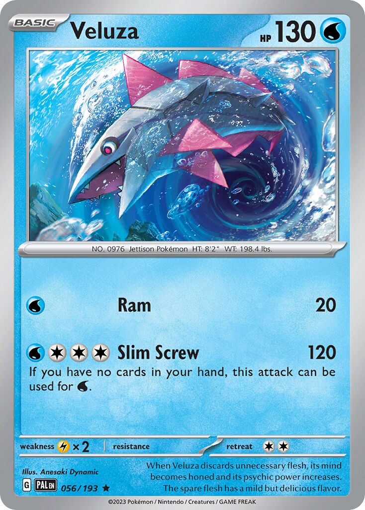 Veluza 056/279 — Paldea Evolved (English Pokémon TCG card)