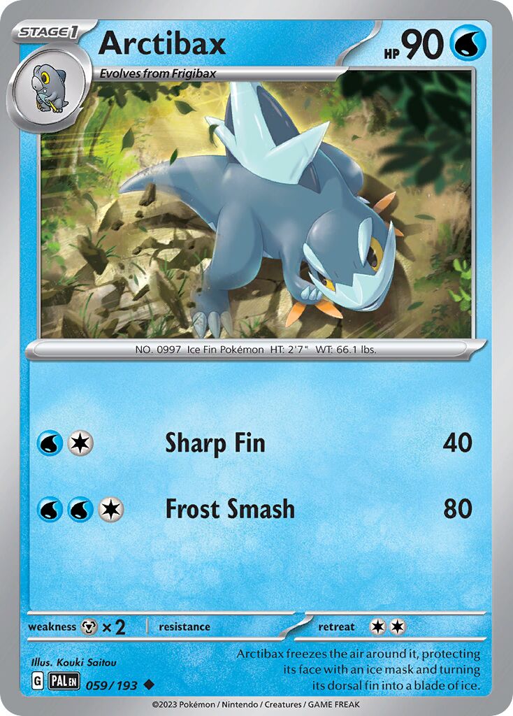 Arctibax 059/279 — Paldea Evolved (English Pokémon TCG card)