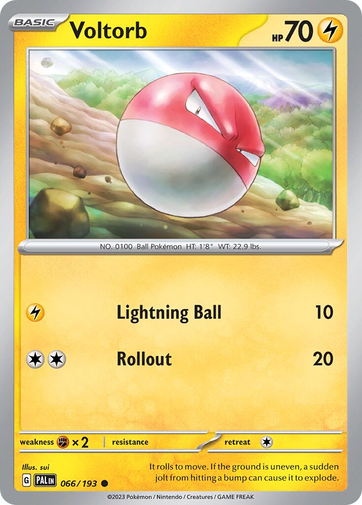 Voltorb 066/279 — Paldea Evolved (English Pokémon TCG card)